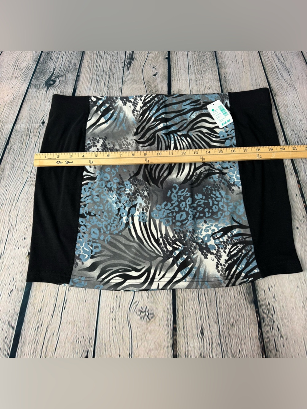 Y2K Leopard Zebra Snake Animal-Print Low Rise Mini Skirt Lightweight Stretchy 2X - Picture 6 of 8